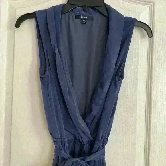 Lulus Love Like That Washed Navy Blue Satin Sleeveless Jumpsuit - Picture 4 of 5